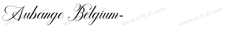 Aubange Belgium字体转换